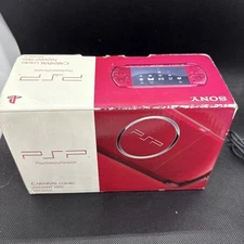 Sony PSP-3000 Radiant Red Console with Original Battery & Box