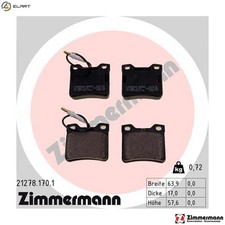 BRAKE PAD SET DISC BRAKE 21278.170.1 FOR PEUGEOT DHX /DHW /DHY 1.9L LFX 1.8L 406