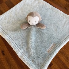 Blankets  Beyond Blue  Gray Monkey Lovey 15" Soft Security Baby Toy