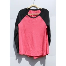 XHILARATION PINK THERMAL SHIRT TOP WOMENS SIZE XL