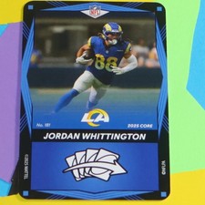 2025 Uno Elite NFL #181 Jordan Whittington Blue Los Angeles Rams