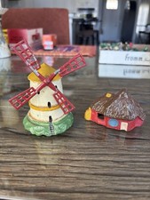 Vintage Lead Windmill / House Figures, 1940  s England