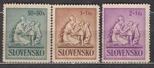 Slovakia - Mail 1941 Yvert 61/63 ** MNH