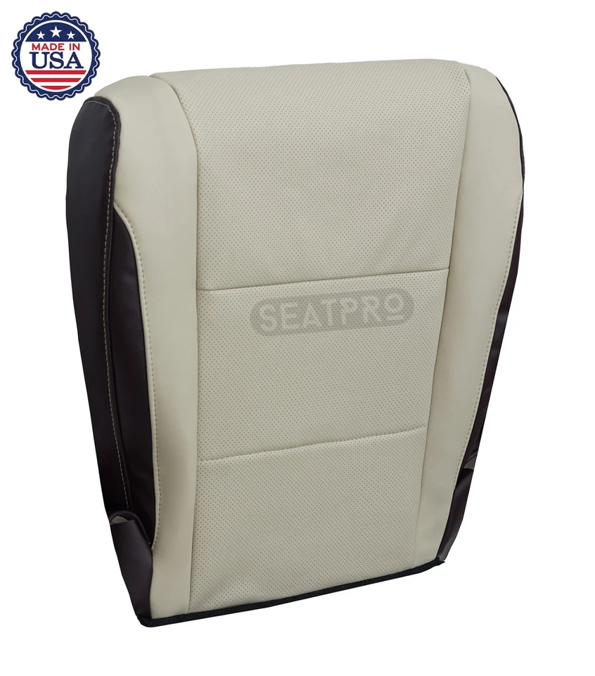 Cubierta de asiento de vinilo inferior para conductor pasajero Lexus RX450hL 2018-2022 color tostado y marrón Foto 4 de 4