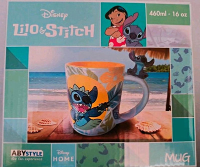 ABYstyle Disney Lilo & Stitch Keramik-Becher mit Griff, Stitch & Lilo