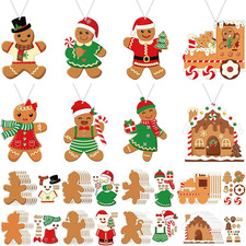 48 Pcs Christmas Crafts Kits for Kids Xmas Gingerbread Man Arts and Crafts DIY H