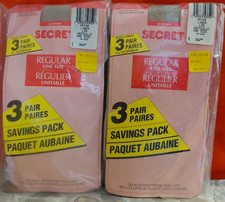 Vintage Pantyhose Secret Regular 2 Pack Of 3 For 33 Color Linen One Size BDR3