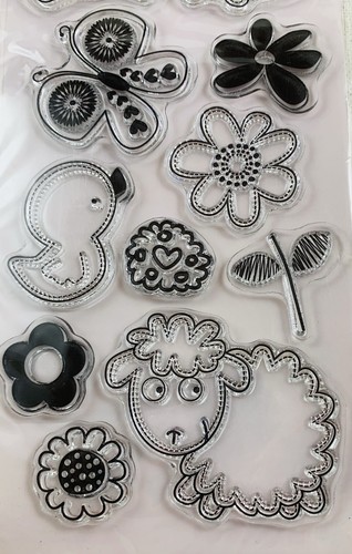 Stampin Up Sandylion Stamps Best Day Ever Easter Spring Flower Photopolymer 26pc - Picture 7 of 10