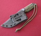 Mick Strider SA-L Knife CPM D2 OD Green Para-Cord includes Monkey Edge Scales — photo 10