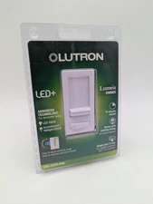 Lutron Lumea Single-pole 3-way LED Slide Light Dimmer Switch White LECL-153PH