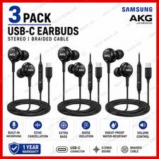 3-Pack Samsung AKG USB-C Earbuds Stereo Earphones Braided Cable OEM Original