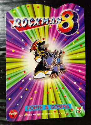 VINTAGE JAPAN ANIME CAPCOM MEGAMAN ROCKMAN 8 THAI KID MINI PIN UNUSED! MEGA RARE