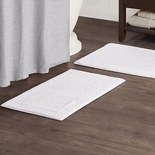 MADISON PARK SIGNATURE Cotton Tufted Reversible Bath Rug 21" x 34" Large