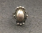 Vintage .925 Sterling Silver Bell Trading Post Fred Harvey Concho Ring Sz 5.5
