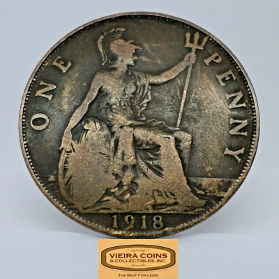 【希少】エラー？イギリスハーフペニー1918 希少】エラー？イギリスハーフペニー1918 希少】エラーコイン