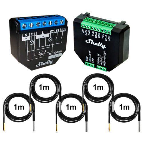 Shelly Plus 2PM 16A Misuratore di potenza WiFi opzionale. Plus Addon & DS18B20 & Tasmota 14 - Foto 8 di 34