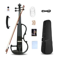 Yinfente 4/4 Electric Violin 4 string Sweet Sound Free Case Bow EL8 mp3 jack