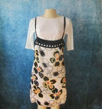 Guess Stretch Spaghetti Strap Silk Dress Large