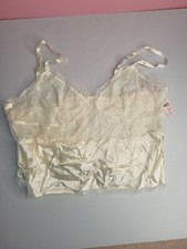 NWT Victoria Secret 100 Silk Camisole Top Large Ivory Cream Color