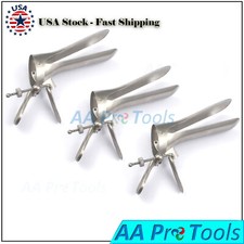 3 Pcs Cusco Vaginal Speculum Size Large Ob/Gynecology Surgical Instruments