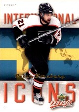 Peter Forsberg PHILADELPHIA FLYERS 2006-07 Upper Deck MVP International Icons