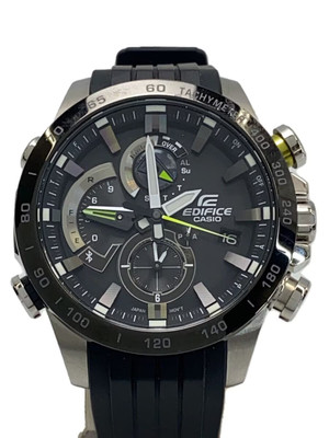 CASIO EQB-800BR-1AJF Solar 10BAR Rubber Analog Men's Watch Used Good Condition