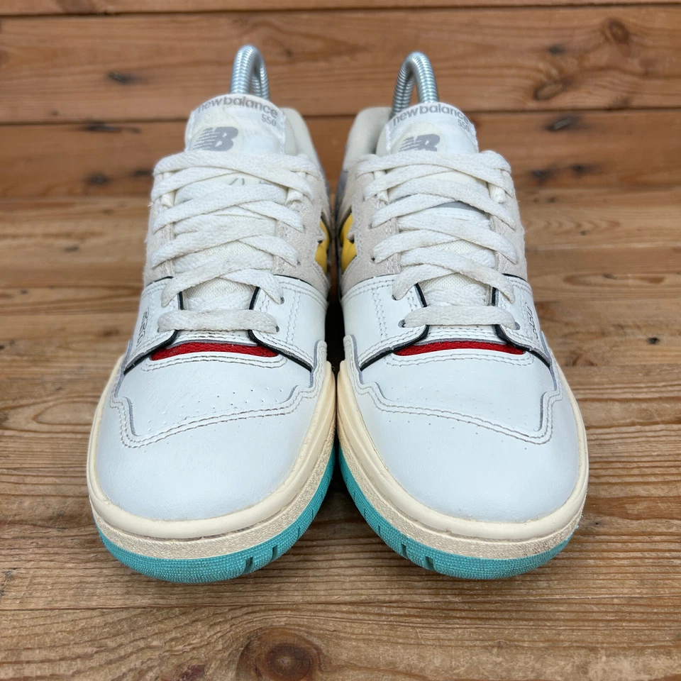 New Balance 550 Trainers Womens Size UK 4 Sea Salt Yellow Beige Chunky Shoes NB - Image 4 of 4