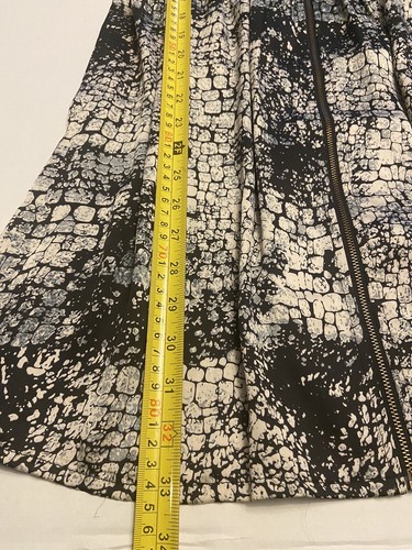 YA Los Angeles Silky Black Snake Crocodile Print Dress Sz MEDIUM Mini Dress (A) - Picture 11 of 11