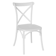 Chaise Plastique Blanc Sprint Empilable Croix