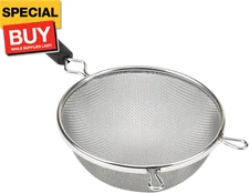 Everyday 6" Mesh Strainer with Stainless Steel Mesh and Frame, Fine Mesh Sifter,