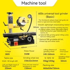 MR-600S Accurate Fast Efficient Durable Universal Tool Grinder Small Surface
