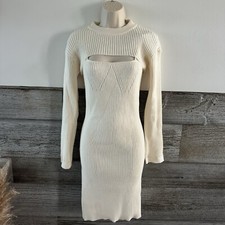 PRETTYGARDEN Women's Rib Knit Sweater Bodycon Dress Size Medium NWT