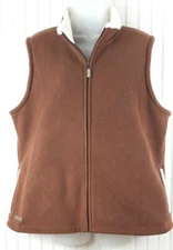 Level Wear Size XL  Brown Women's Fleece Vest