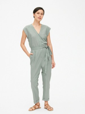sage green jumpsuits