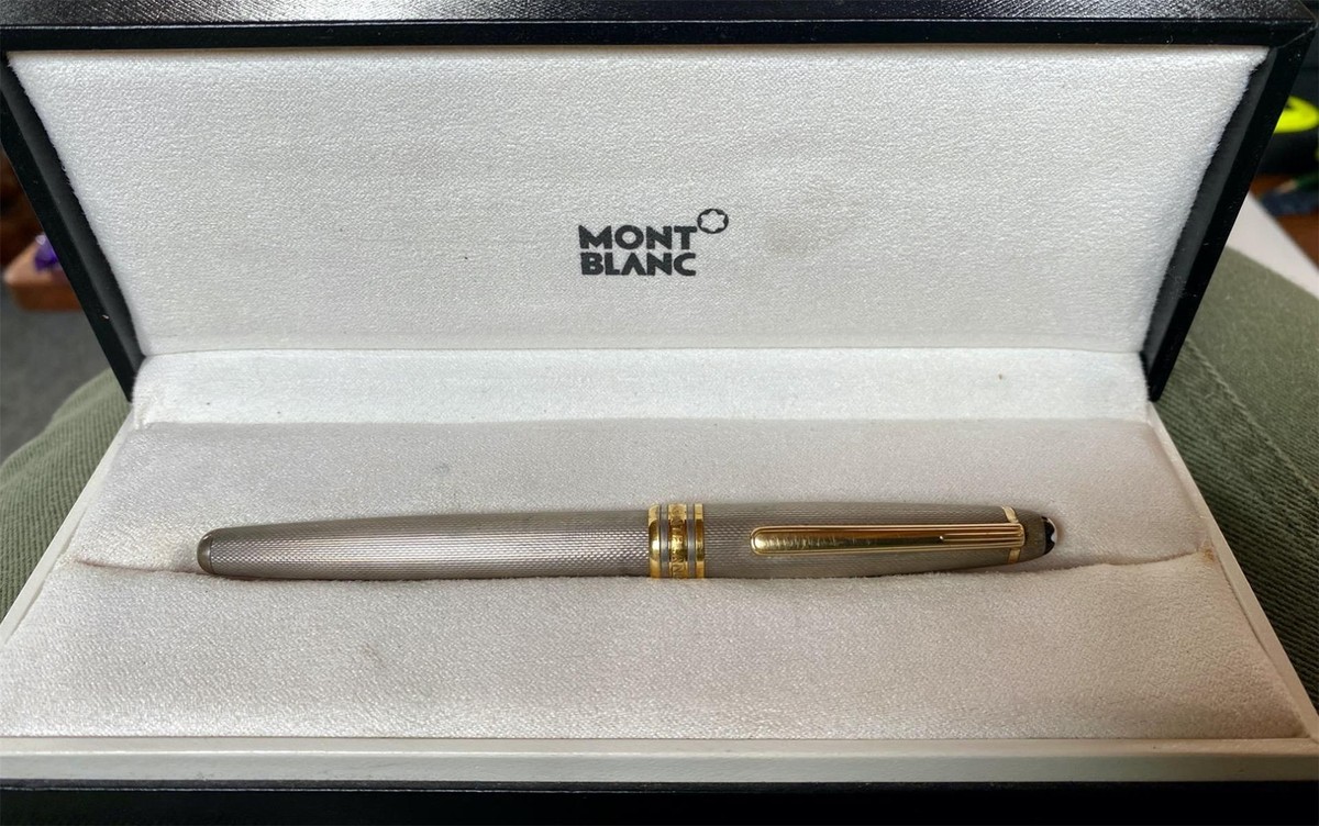 Montblanc Meisterstuck Sterling Silver Barley Fountain 144 Pen