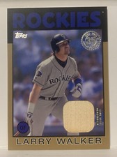 LARRY WALKER 2021 TOPPS SERIES 2 1986 GOLD RELIC 36/50 #86BR-LW COLORADO ROCKIES