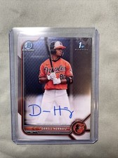 2022 Bowman Chrome Darell Hernaiz 1st bowmann on card Auto CPA-DHZ Orioles SS