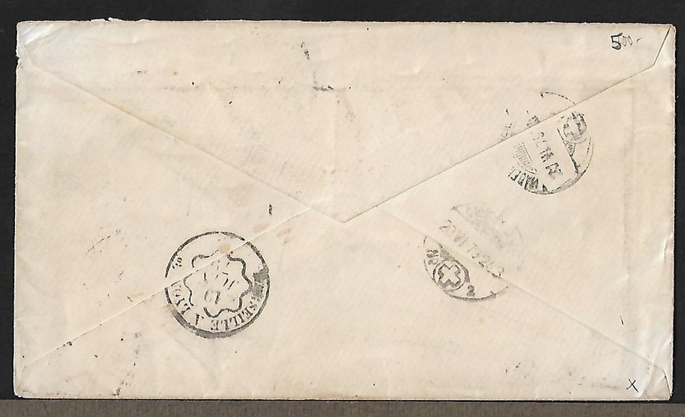 ARGENTINA TO SWITZERLAND POSTAGE DUE STAMPS ON SWISS CONSULATE COVER