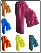 Palazzo Pants Satin Trouser Flared Wide Leg Trousers Pants Leggings Palazzo