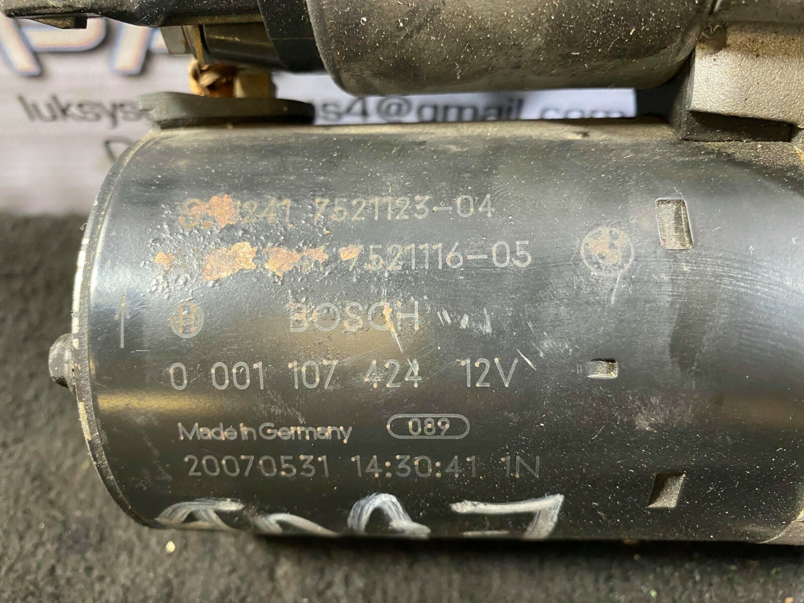 BMW 3 Series E60 E61 N43 Petrol Starter Motor OEM 7521123 7521116  