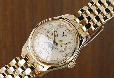 Patek Philippe Annual Calendar Moonphase 5036/1J-001, White Dial - Yellow Gold