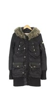 Khujo Long Coat Jacket Waterproof Breathable Black Womens Size L Large