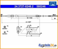 Seilzug, Feststellbremse Ate 24.3727-0246.2 FüR Bmw 5Er