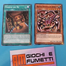 LOTTO BESTIA MITICA DI SERKET + MAGIA italiano YUGIOH rara COMUNE ITALIANO 