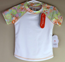 Wonder Nation Girls Rashguard Swimsuit Set Size XS 4-5 