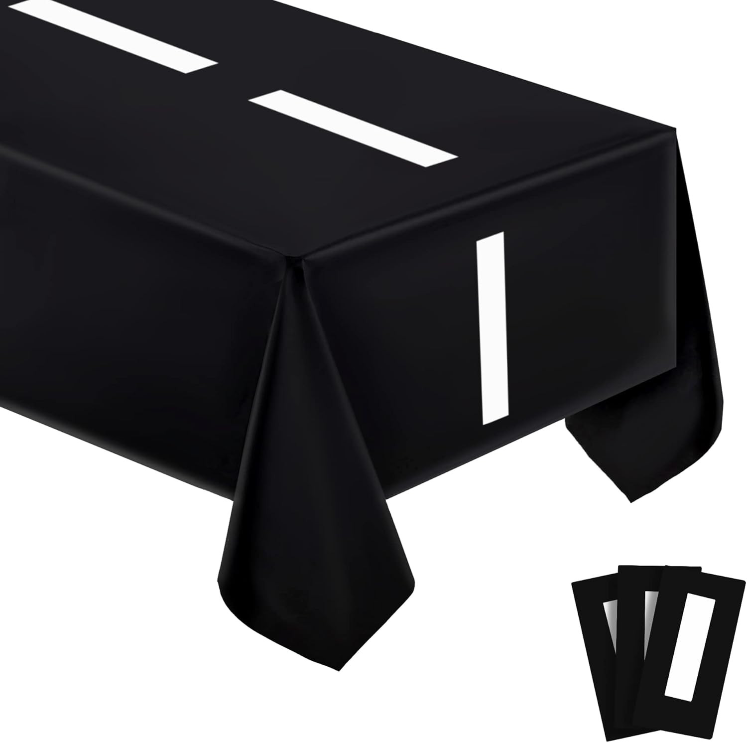 3 Packs Disposable Racetrack Tablecloth Plastic Car Theme Party Supplies 54 X 10