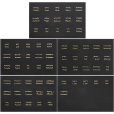 5 Sheets Bible Index Tabs Book Decorative Book Adhesive Bible Tabs for Studying