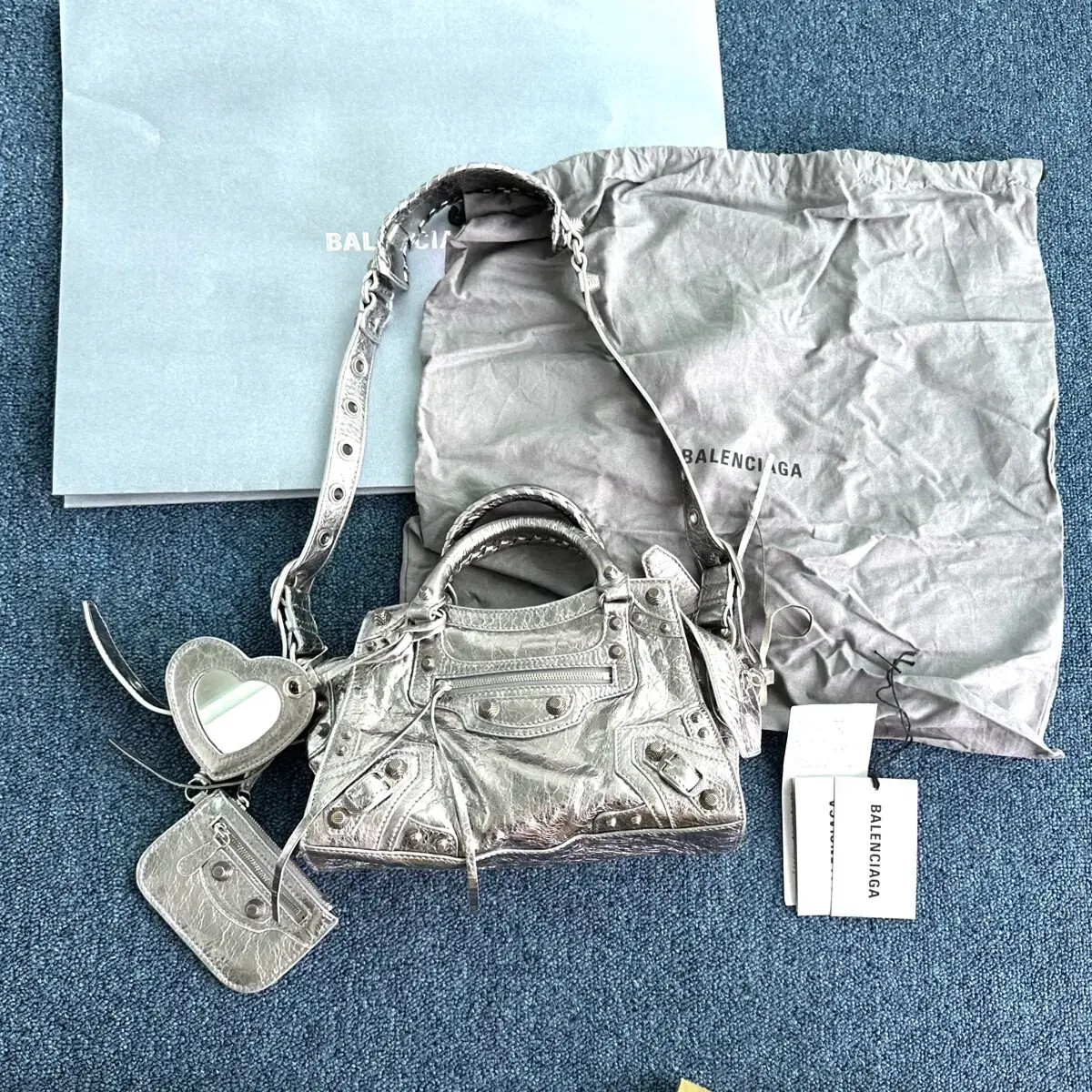 Balenciaga Neo Kagol xs metal silver | eBay