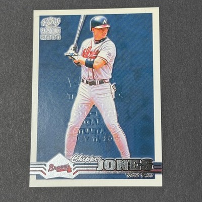 Chipper Jones 2000 Pacific Paramount #21 EMBOSSED ATLANTA ALL STAR GAME RARE