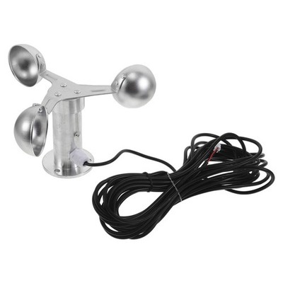 Anemometer mit 3 Schalen für Windgeschwindigkeitsmessung   Windmessanemometer